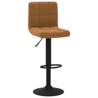 Barkruk fluweel bruin 2
