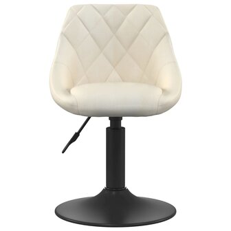 Barkruk fluweel cr&egrave;mekleurig 3