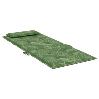 Stoelkussens 2 st hoge rug bladpatroon oxford stof 6