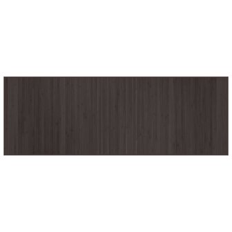 Vloerkleed rechthoekig 70x200 cm bamboe donkerbruin 2