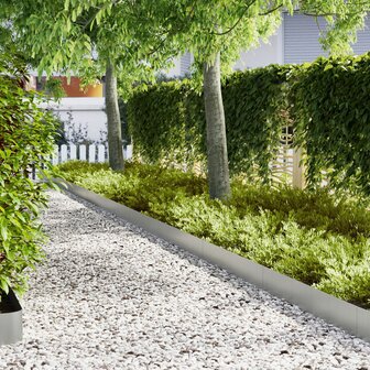 Gazonranden 10 st 100x0,5x20 cm gegalvaniseerd staal 1