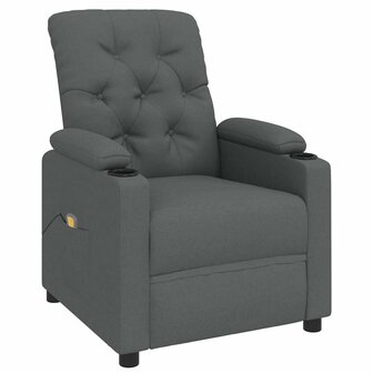 Massagestoel stof donkergrijs 3