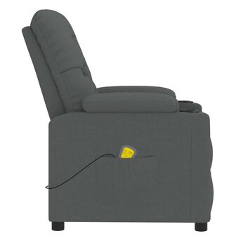 Massagestoel stof donkergrijs 5