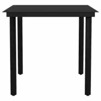 3-delige Tuinset poly rattan glas zwart 7