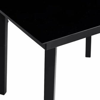 3-delige Tuinset poly rattan glas zwart 9