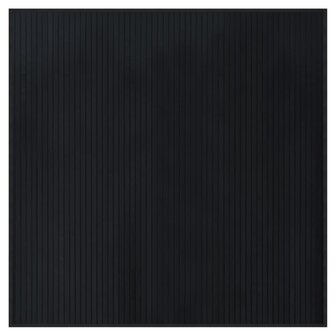 Vloerkleed vierkant 100x100 cm bamboe zwart 2