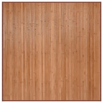 Vloerkleed vierkant 100x100 cm bamboe naturel 2