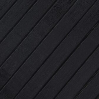 Vloerkleed rechthoekig 100x200 cm bamboe zwart 7
