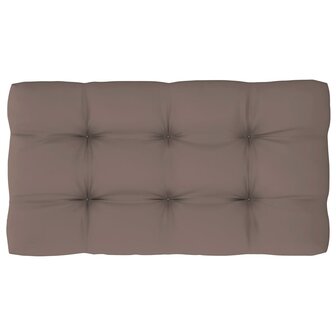 Tweezitsbank pallet met kussens zwart ge&iuml;mpregneerd grenenhout 8