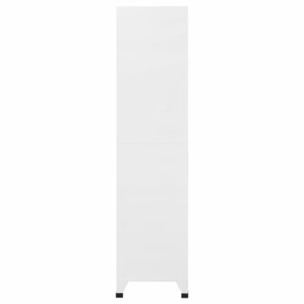 Lockerkast 90x40x180 cm staal lichtgrijs en donkergrijs 4