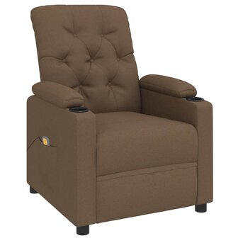 Massagestoel stof bruin 3