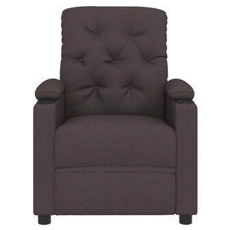 Massagestoel stof donkerbruin 4