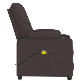 Massagestoel stof donkerbruin 5