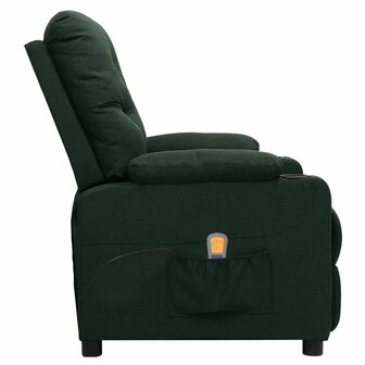 Massagestoel stof donkergroen 3