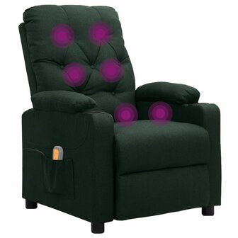 Massagestoel stof donkergroen 6