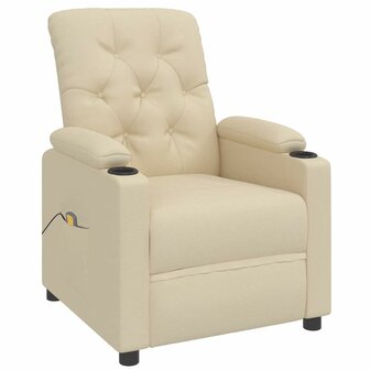 Massagestoel stof cr&egrave;mekleurig 3
