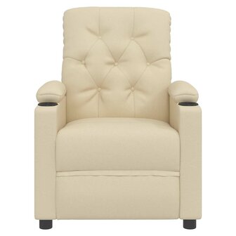 Massagestoel stof cr&egrave;mekleurig 4