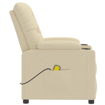 Massagestoel stof cr&egrave;mekleurig 5