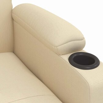 Massagestoel stof cr&egrave;mekleurig 7