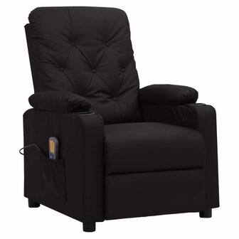 Massagestoel kunstleer zwart 1