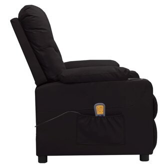 Massagestoel kunstleer zwart 3