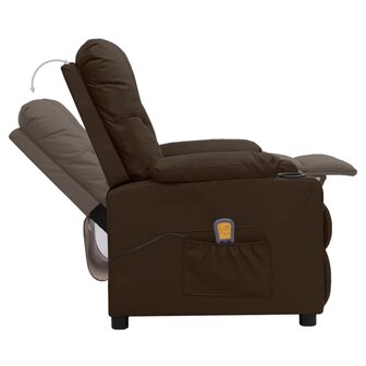 Massagestoel kunstleer bruin 4