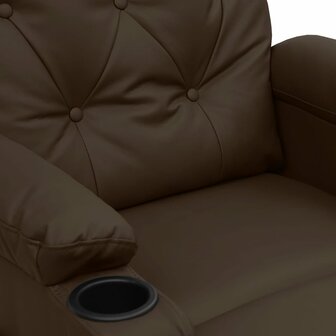 Massagestoel kunstleer bruin 6