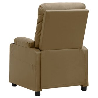 Massagestoel kunstleer cappuccinokleurig 5
