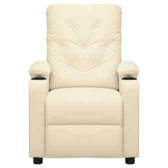 Massagestoel kunstleer cr&egrave;mekleurig 2