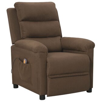 Massagestoel stof bruin 1