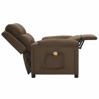 Massagestoel stof bruin 6