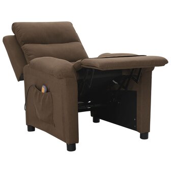 Massagestoel stof bruin 7