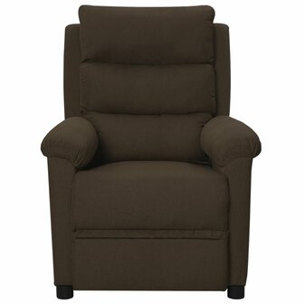 Massagestoel stof donkerbruin 2