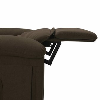 Massagestoel stof donkerbruin 8