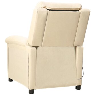 Massagestoel stof cr&egrave;mekleurig 4