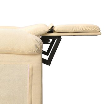 Massagestoel stof cr&egrave;mekleurig 8
