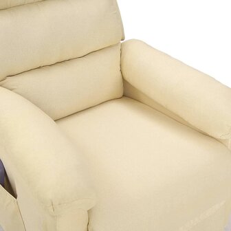 Massagestoel stof cr&egrave;mekleurig 9
