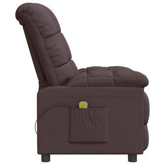 Massagestoel stof donkerbruin 4