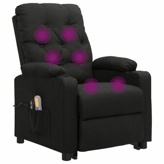 Sta-op-massagestoel stof zwart 6