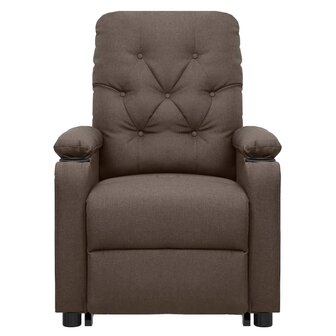 Sta-op-massagestoel stof bruin 3