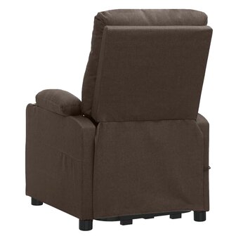 Sta-op-massagestoel stof bruin 5