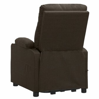 Sta-op-massagestoel stof donkerbruin 5