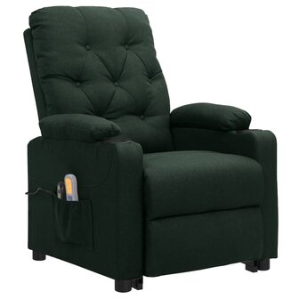 Sta-op-massagestoel stof donkergroen 2