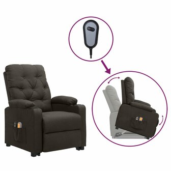 Sta-op-massagestoel stof taupe 1