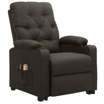 Sta-op-massagestoel stof taupe 2