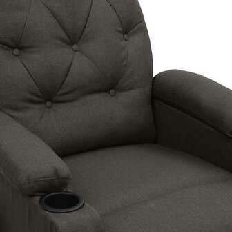 Sta-op-massagestoel stof taupe 7