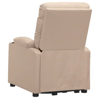 Sta-op-massagestoel stof cr&egrave;mekleurig 5