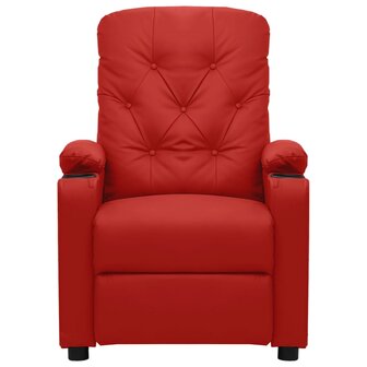 Sta-op-massagestoel kunstleer wijnrood 3