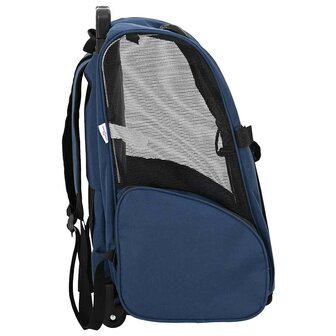 Huisdierentrolley 3-in-1 48x32x57 cm oxford stof blauw 4