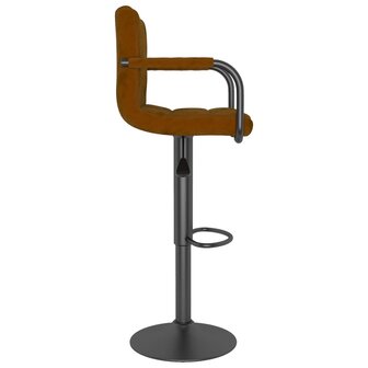 Barkruk fluweel bruin 4
